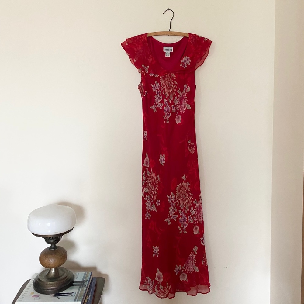 Beautiful Red Vintage Maxidress